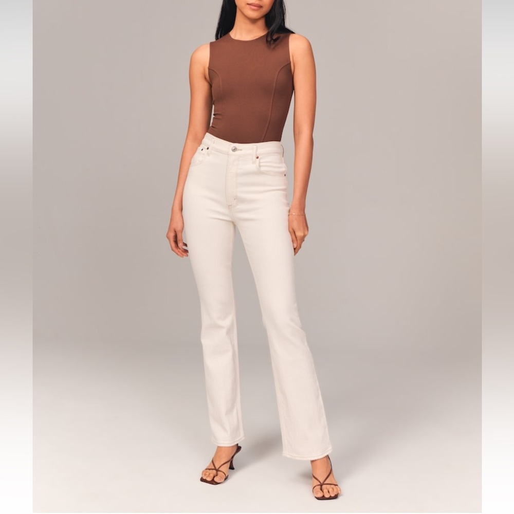 Abercrombie & Fitch Curve Love Vintage Flare Jeans Ultra High Rise